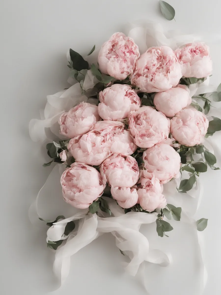 Ramo de peonías blush Ballerina